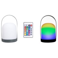 RGB lampa, prenosná LED záhradná lampa, diaľkové ovládanie