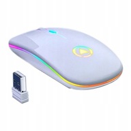 TICHÁ, BEZDRÔTOVÁ, SVIETENÁ BEZDRÔTOVÁ MYŠ PRE LAPTOP