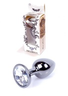 Análny kolík - Šperky Dark Silver PLUG- Clear B - Series HeavyFun