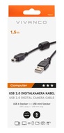 Foto kábel USB typ A - USB mini B 5pin Vivanco W-wa kvalita