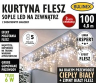 BULINEX Záves FLASH cencúle LED 100L teplá biela