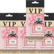 SET 4 VIP PRÍveskov do auta MISS DIOR