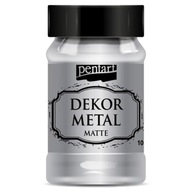 Dekor Farba na nábytok - Pentart - strieborná, 100 ml