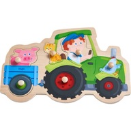 Prekrývacie puzzle - traktor Haba