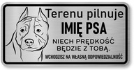 Pozor Pes Nerezová doska Amstaff