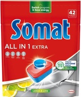 Somat All in 1 Extra Lemon 42ks tabliet, citrón kapsule do umývačky riadu