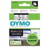 DYMO D1 53710 páska 24mm číra/čierna originál