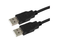 Kábel USB AM-AM 1,8 m čierny