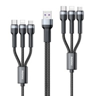 6v1 Remax USB kábel 2x micro USB 2x USB C 2x Lightning 2m