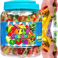 Ovocné želé v tube TikTok JELLY STRAWS Jar 1400g SPESHOW