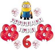 Sada balónových dekorácií Minions 6th Birthday