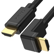 Unitek HDMI 2.0 90° 4K Pravouhlý kábel 2 m