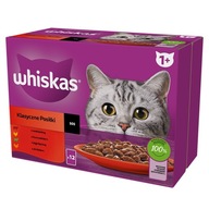 Whiskas klasické jedlá v omáčke pre dospelých 85 g x 12