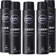 NIVEA MEN Pánsky antiperspirant Hlboký sprej 5x250ml