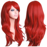 WIG červená ofina anime manga cosplay 70 cm