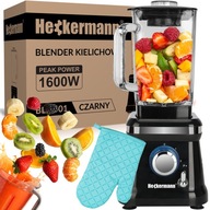 VEĽKÝ SKLENENÝ MIEŠAČ VÝKONNÝ 1600W 1600ml