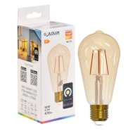 WiFi SMART LED žiarovka ST64 E27 FILAMENT 4,9W 470lm 1800K~2700K TUYA