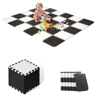 KINDERKRAFT LUNO FOAM MAT PUZZLE ČIERNA