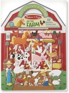 Opakovane použiteľné nálepky Farm Animals Melissa a Doug 52 ks