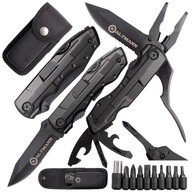 Multitool MULTIFUNCTIONAL TOOL nôž 6V1 s puzdrom BLACK SURVIVAL bitov