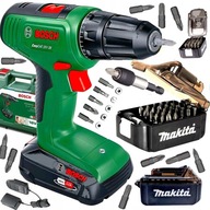 AKUMULÁTOROVÝ VŔTAČKA 18V BOSCH MAKITA BIT SET 31 EL KUFRE