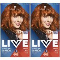 Schwarzkopf Live 030 Mango Twist farba na vlasy x 2