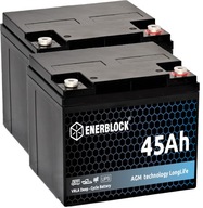 BALENIE 2 AGM 12V 90AH (2X 45AH) UPS BATÉRIE