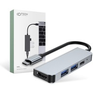 HUB ADAPTÉR 2 x USB-A USB-C TYP-C HDMI DO LAPTOP