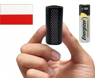 draVires mini malý hlasový záznamník 32GB špionážna AA batéria + nálepka