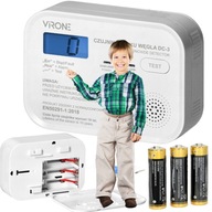 CO ALARM OXIDU UHOĽNATÉHO ALARM BATÉRIE LCD 10 ROKOV