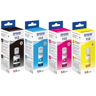 4 ATRAMENTY EPSON 112 ECOTANK L15150 L11160 M15140 L6570 L6550 L6490 L6460 ORG!