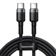 2m Baseus KÁBEL 2x USB-C 100W 5A Napájanie 2