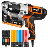 MEGA SET RÁZOVÝ KLÚČ 950Nm 1020W 1/2'' Cr-Mo TEFLON NEO ZÁSUVKY NA NÁRADIE