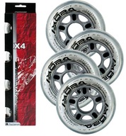 Kolesá NILS EXTREME 76MM/82A 4KS SET TRANSPARENT