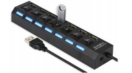 USB HUB 7 PORTOVÝ SPLITTER USB SPLITTER