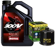 HF138RC MOTUL 300V ESTER 10W40 4 LITROVÝ MOTOCYKEL