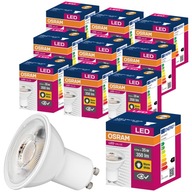 10x GU10 LED žiarovka 4,5W = 35W 350lm 2700K OSRAM