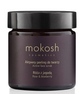 Mokosh Active pleťový peeling Ruža s čučoriedkou