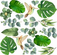 Samolepky na stenu MONSTERA listy 50x100cm MR5