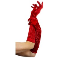 Dlhé RED GLOVES sexi SENSUAL párty