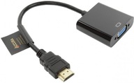 Accura VGA HDMI adaptér čierny