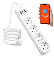 Predlžovací kábel Power Strip Smart TUYA aplikačná nabíjačka WiFi prepínač