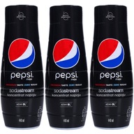 3X SIRUPOVÝ KONCENTRÁT DO VODY SÓDOVÝ STREAM PEPSI MAX