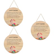 Woodsy Decor Easter Letter Home Decor 3 ks