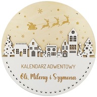 Základ adventného kalendára pre kalendár do domu