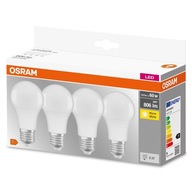 OSRAM LED žiarovka E27 8,5W = 60W A60 2700K 4PAK