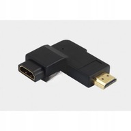 Adaptér Zástrčka HDMI / zásuvka HDMI, ľavý uhlový