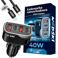 VÝKONNÁ MINI NABÍJAČKA DO AUTO 30W+C - BLESK