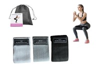 SADA 3 ODPOROVÝCH NÁVODÍK NA CVIČENIE MATERIÁL BEDROVÝ PÁS SILNÉ FITNESS PÁSY