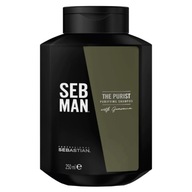 Seb Man The Purist čistiaci šampón na vlasy s lupinami 250 ml